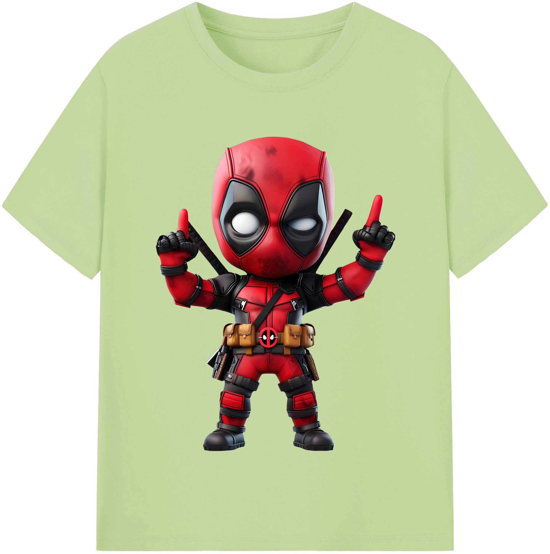 （画像用） Deadpool デッドプール 綿100％半袖Tシャツ（フロントプリント）